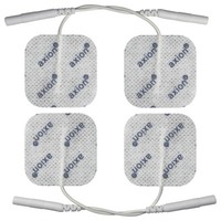 40x40mm Elektroden Pads 4 Stück. Für TENS EMS Reizstrom Gerät mit 2mm-Stecker