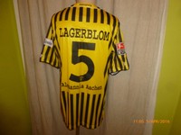 Alemannia Aachen Jako Matchworn Trikot 2008/09 "A M" + Nr.5 Lagerblom Gr.M- L