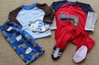 NWT Carter's Pajamas Sleepwear Footed 12 M 2 2T Options Polar Bear Football FREE