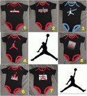 New! Nike Air Jordan Infant Baby Boys Black One Piece Bodysuit 6-9 Months