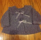 Sweet Baby Jess Purple Tie Front Jacket 12 Mos. EUC
