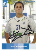 Autogrammkarte AK signiert signed TV Grosswallstadt  EINAR HOLMGEIRSSON