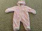 Baby girl Carter's winter suit size 6 months lined warm pajamas pink