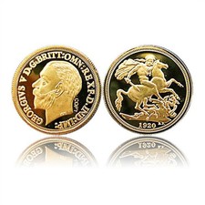 British 1920 S Australian Gold Plated Coin