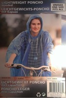 Poncho mit Kapuze Unisex - Fahrrad Regenponcho Regenjacke Regencape