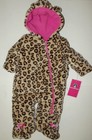 NWT Baby Girl's Leopard Print Snowsuit Weatherproof sz 3-6 month