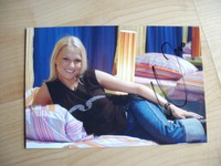 Nova Meierhenrich    Moderatorin   Foto mit Originalautogramm.