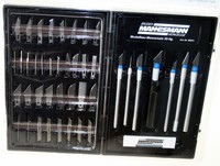Br. Mannesmann Modellbaumesser Satz Skalpell Bastel Messer Set 50 tlg. (101709)