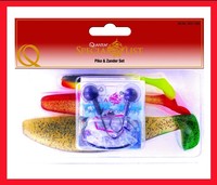 QUANTUM SPINNSET HECHT ZANDER HAKEN SHADS KOMPLETT TOP FÄNGIG SPINSET