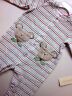 FIRST IMPRESSIONS Boy 3-6 mos Christmas Sleeper BEAR pocket WARM FUZZY velour pj