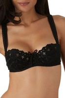 Halbschalen-BH Gr. D 80 Aubade Bahia 80D Unterwäsche schwarz