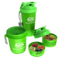 SmartShake 600 ml / Blender 3 Kammer für Flüssigkeit, Pulver, integr. Pillenbox