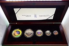 New listing
2003 Silver Canadian Hologram Maple Leaf 5-Coin Set w/ Original Wooden Box & Coa