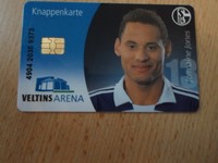 Knappenkarte Schalke 04 Jermanien jones Blaue Serie 