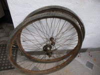 28 Zoll F+S Felgen original Bereifung 1937 Hutchinson CORD BALLON