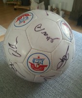 FC Hansa Rostock - Fan Ball mit original Autogrammen - 90er Jahre - Fussball 