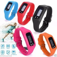 Mini LCD Digital Pedometer Walking Step Distance Calorie Counter Run Calculation