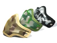 Metall Halb Gesichtsmaske Schutzmaske Paintball Softair Gotcha Maske mit Gitter