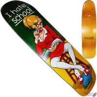 HOOK-UPS "I Hass Schule" Custom Skateboard Deck Anime 8.5" x 32.25" old skool