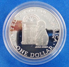 1992-W $1 White House Ca (Proof) Commemorative Silver Dollar Us Mint Coin