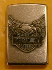 AUTOMOTIVE HARLEY DAVIDSON IRON EAGLE  ZIPPO LIGHTER FREE P&P FREE FLINTS