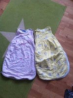 2 Stück Schlafsäcke 70 Cm Sommer 62 68 74 Topolino Mädchen Gelb Rosa