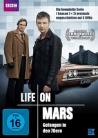 LIVE ON MARS Komplette 1. & 2. Staffel + 2 Stunden Extras! 8 DVD's!