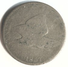 1857 Flying Eagle Cent "Nice Old Better Date Coin"
