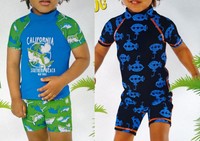 Kinder/Jungen UV-Badekleidung UV Anzug/UV Set Blau für Wassersport/Strand