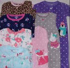 CARTER'S BABY GIRL BLANKET SLEEPER FOOTED MICRO FLEECE PAJAMAS JAMMIES 3M 6M 9M
