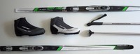 Langlaufski Set Cruiser Fischer  Cruiser Crown + Bdg + Schuhe + Stöcke 2013/14