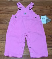 NWT Carhartt Pink Bib Overalls Baby Girls 6 Months NEW