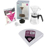 Hario V60 Pour Over Set Kaffee Handfilter Starter Kit VCSD-02-EX