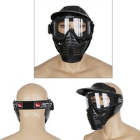 Pro Airsoft Softair Paintball Maske Schutzmaske Thermalmaske Goggle Full Face DE