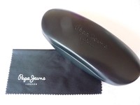 Neu Original Pepe Jeans Brillenetui schwarz Brille Brillenbox Sonnenbrille