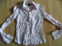 GAASTRA schöne Leinenbluse rosa weiß Gr. M TOP  615