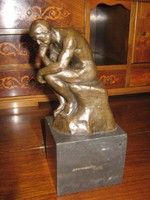 Klassiker!!! Der Denker von Rodin/ sig. und gest. 100 % Bronze
