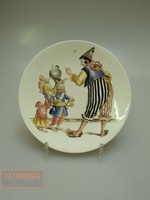 SOC. CER. RICHARD 1920 PAGLIACCI  ITALIEN WANDTELLER ZIRKUS CIRCO ITALY CERAMICA