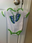 NWOT RBX one piece short sleeve white body suit size 6-9 months