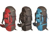 Highlander Discovery 45 L Rucksack - Chili/Grau, Schwarz/Grau, Aquamarin/Grau