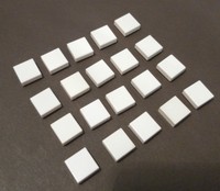 LEGO 20 x Fliese 1x1 weiß  | slab white (3070b)
