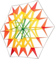 HQ Single Line Stellar Box XL Sunrise Kite Einleiner Kastendrachen Freizeit