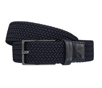 STRELLSON Gürtel Herrengürtel Flechtgürtel Stretchgürtel Dunkelblau