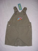 NWT Gymboree Boys SURF CAMP Olive Green Surfboard Buggy Jeep Shortalls 12-18 M
