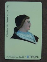 Prepaid kaart MINT Ongebruikt Italia TISCALI  /  PAUS - POPE - PAPA  Clemente VI