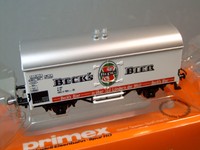 Märklin HO PRIMEX 4548 Beck's Bier Güterwagen Kühlwagen Bierwagen NEUwertig OVP