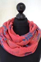 LOOPSCHAL hummer fuchsia blau grün rot himbeer Schlauchschal LOOP SCHAL #78