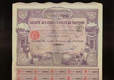 France French Railroad CdF Chemin de Fer Voies Ferrees du Dauphine Lyon 1906