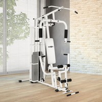 FITNESSGERÄT PROFI FITNESS STATION MULTISTATION HANTELBANK MIT GEWICHTEN WEISS