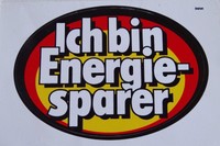 Aufkleber ICH BIN ENERGIESPARER 80er Jahre Youngtimer Sticker Autocollant
